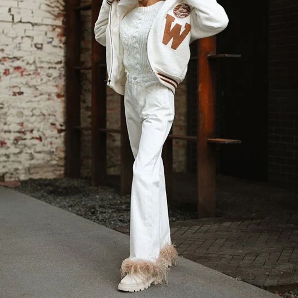 Gianni Bini X Nastia Liukin Feather Jeans